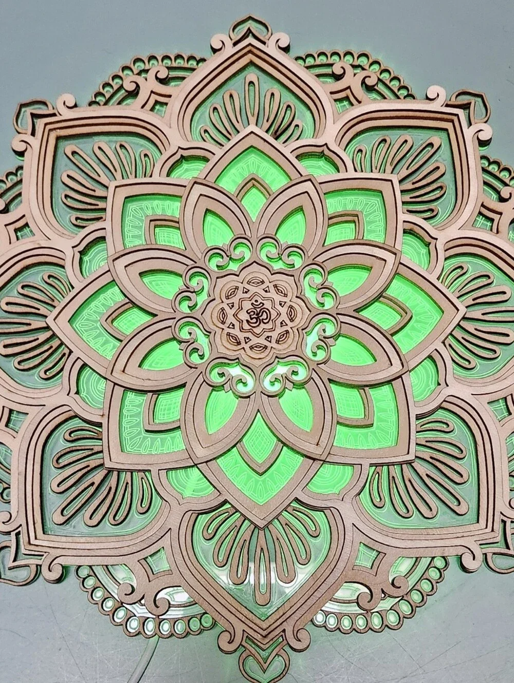Light Up Decorative Wood Mandala